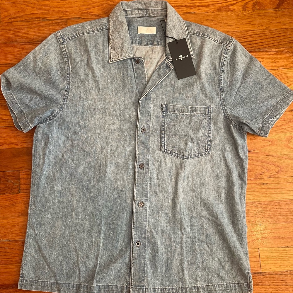 7 For All Mankind Camp Collar Shirt